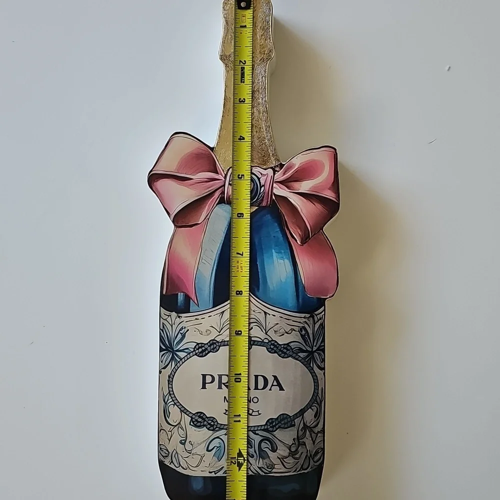 Prada Champagne Bottle Decor